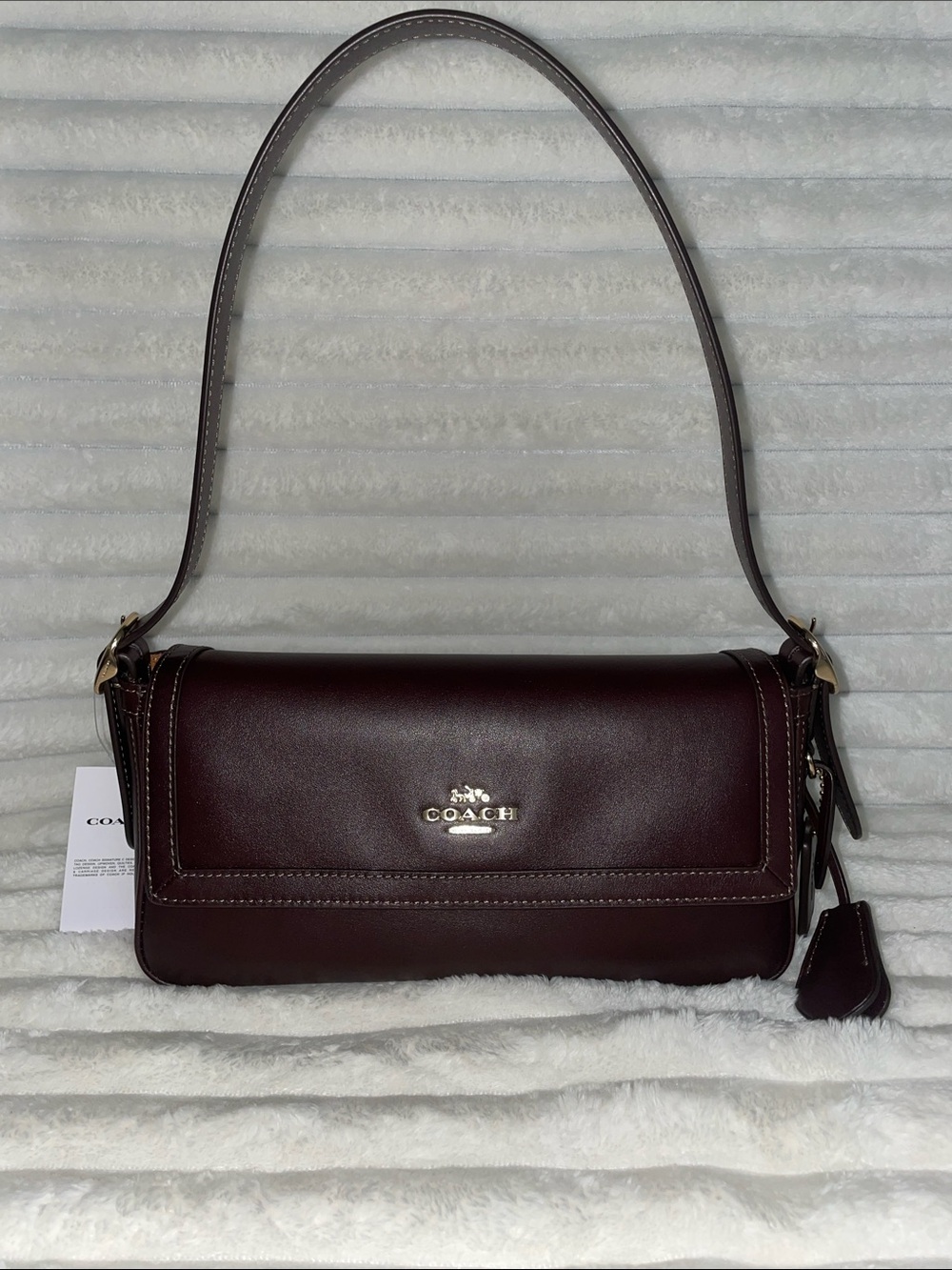 NWT Coach Small Leather Etta in Espresso